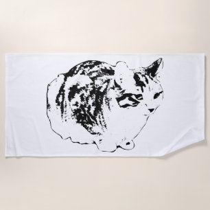 Minimal Lines, Snowbird Loaf Beach Towel