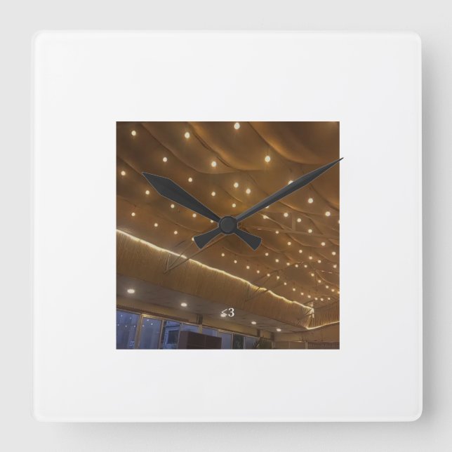Minimal Living Room Wall Watch Square Wall Clock (Front)