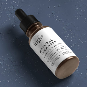 Minimal Logo 2OZ Dropper Bottle Waterproof Label