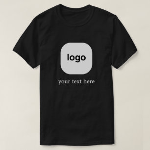 Minimal Logo Design with Custom Text T-Shirt