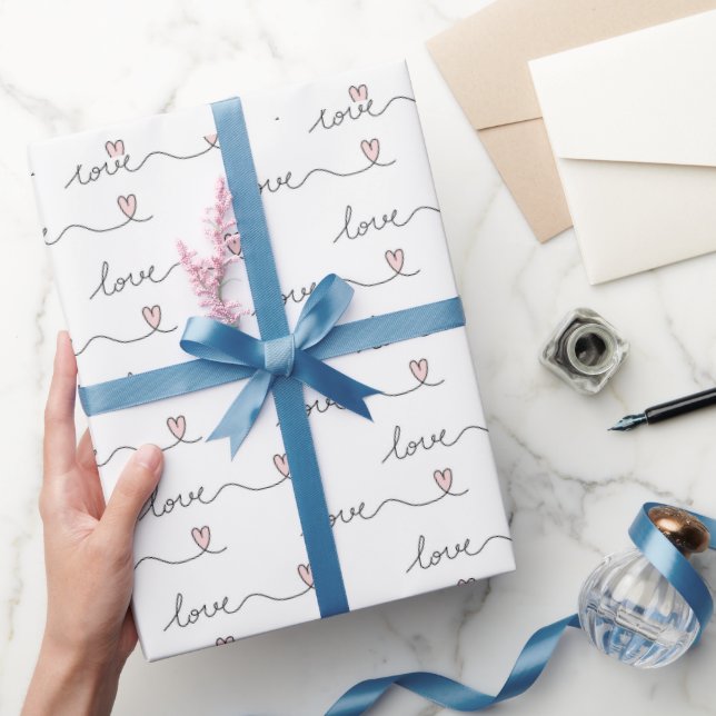Minimal Love Wrapping Paper (Gifting)