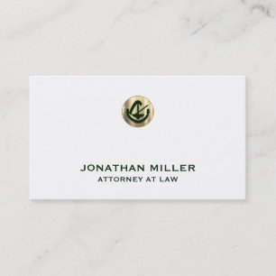 Minimal Luxury Attorney at Law  Business Card