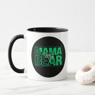 Minimal Mama Bear Typography Art Mug