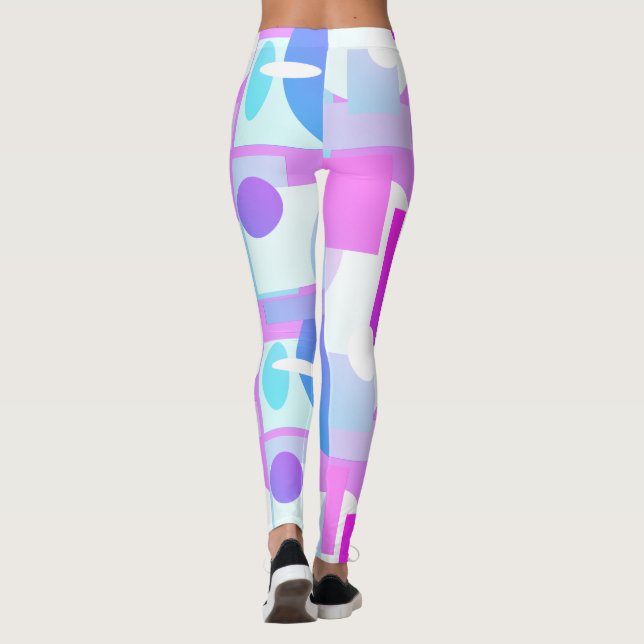 Minimal Minimalism Geometry Abstract Leggings (Back)