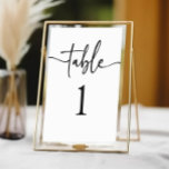 Minimal Minimalist Modern Classic Basic Wedding Table Number<br><div class="desc">This is a Minimal Minimalist Modern Classic Basic Wedding Table Number!</div>