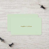 Minimal Minimalist Simple pale-green