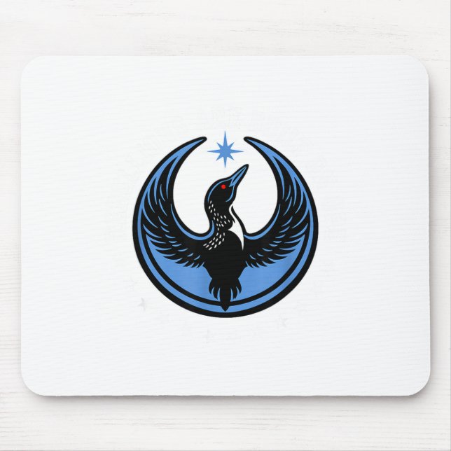Minimal Minnesota Rebel New State Flag Mouse Pad (Front)