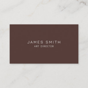 Minimal Modern Art Director Business Card