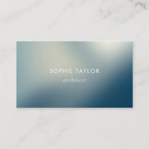 Minimal Modern Blue Gradient Consultant Tech Business Card