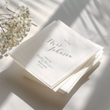 Minimal Modern Bridal Shower Napkin | Future Mrs.