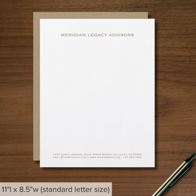 Minimal Modern Business Letterhead (Creator Uploaded)