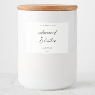Minimal Modern Candle Product Label