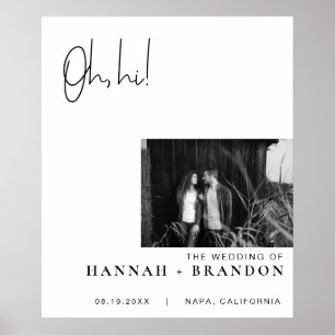 Minimal Modern Chic Typography Classic Wedding Poster