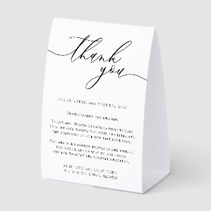 Minimal Modern Clean Simple Thank You Wedding