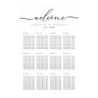 Minimal Modern Clean Simple Wedding Seating Chart