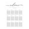 Minimal Modern Clean Simple Wedding Seating Chart