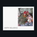 Minimal Modern Custom Holiday Greeting Postcard<br><div class="desc">This card is for the modern & minimalists.  Make the seasons greetings simple with this card.  Love/Message on back.</div>