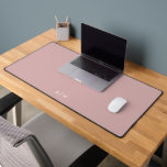 Minimal Modern Dusty Rose Monogram Initials Office Desk Mat<br><div class="desc">Create your own custom desk mat for your office featuring minimalist design and modern personalised monogram initials.</div>