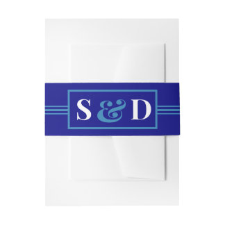 Minimal Modern Editable Wedding Invitation Belly Band