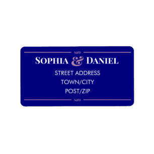 Minimal Modern Editable Wedding RSVP Address Label