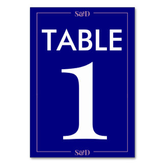 Minimal Modern Editable Wedding Table Number