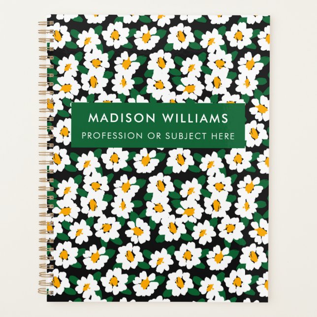 Minimal Modern Flowers Planner (Front)