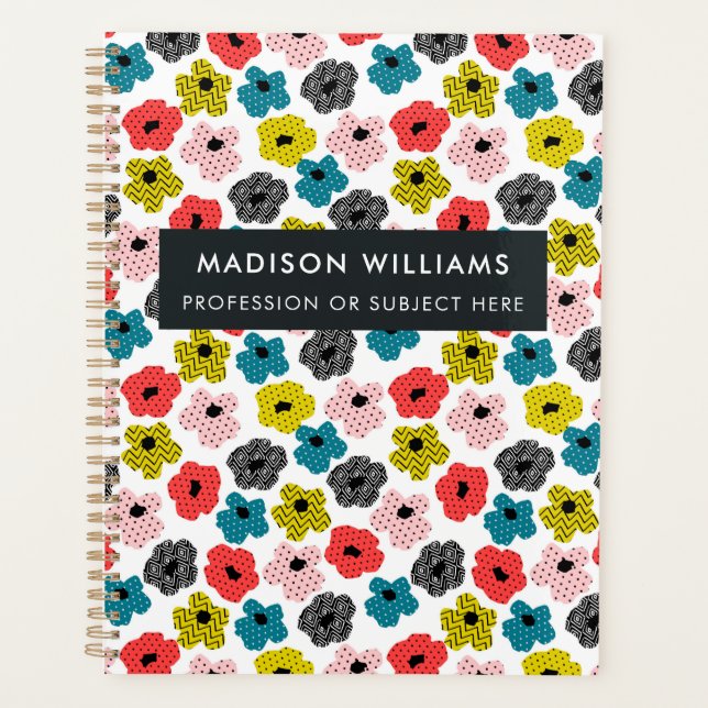 Minimal Modern Flowers Planner (Front)
