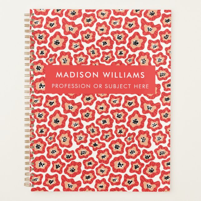 Minimal Modern Flowers Planner (Front)