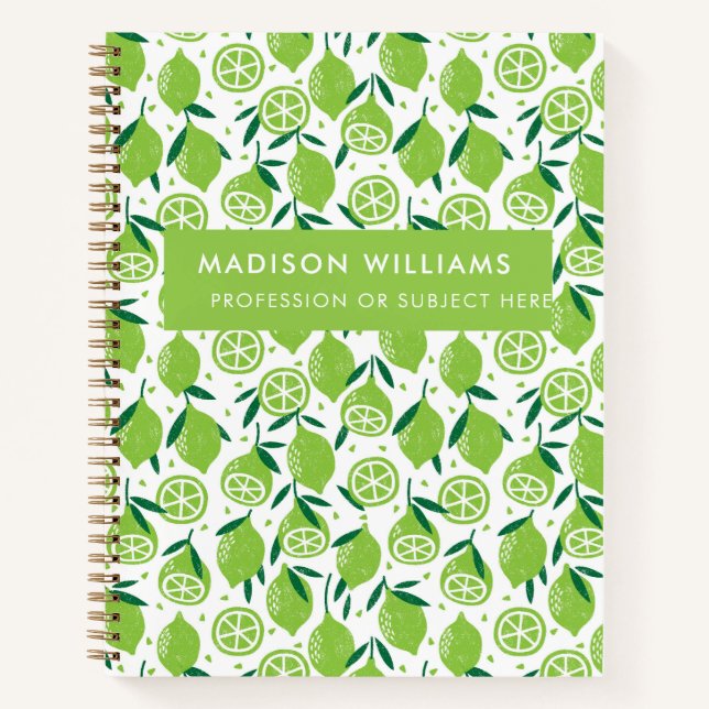 Minimal Modern Fruit Notebook (Front)
