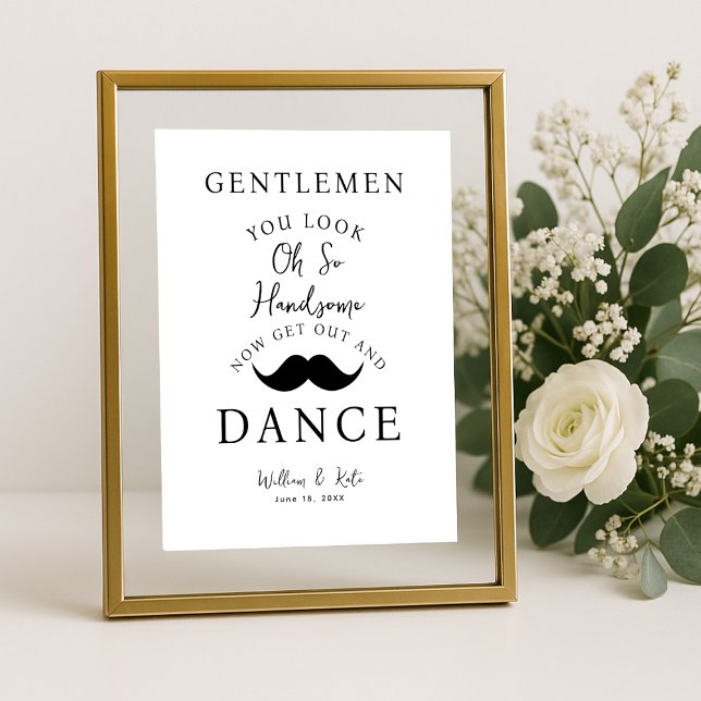 Minimal modern Gentlemen Bathroom Sign Wedding (Creator Uploaded)