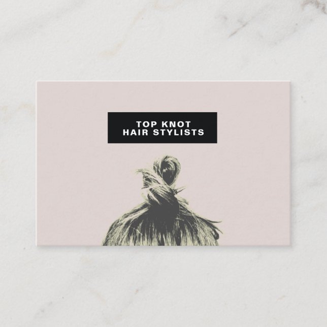 Minimal modern hair stylist business card (Front)