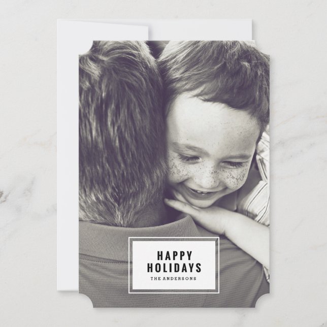 Minimal & Modern | Holiday Photo Card (Front)