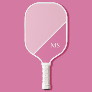 Minimal Modern Initials Monogram Pickleball Paddle