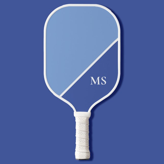 Minimal Modern Initials Monogram Pickleball Paddle (Creator Uploaded)