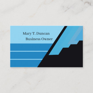 Minimal Modern Luxury Blue Business Card