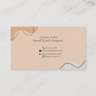 Minimal modern luxury Business Card 