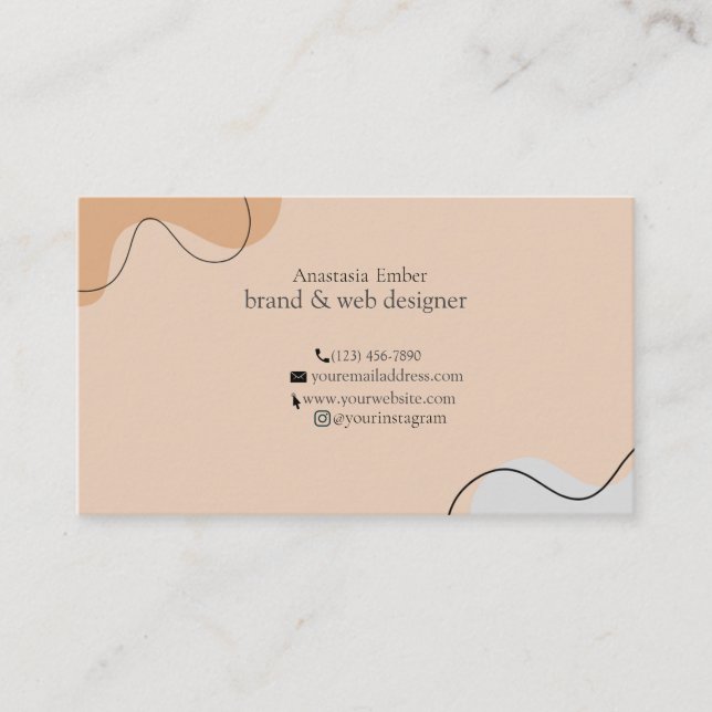 Minimal modern luxury Business Card  (Front)