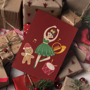 Minimal Modern Merry Christmas Postcard