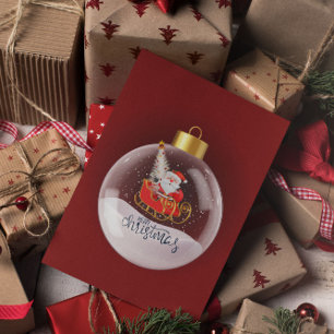 Minimal Modern Merry Christmas Postcard