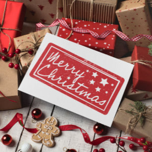 Minimal Modern Merry Christmas Postcard