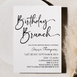 Minimal Modern Minimalist Birthday Brunch Party Invitation<br><div class="desc">This is a Minimal Modern Minimalist Birthday Brunch Party Invitation!</div>
