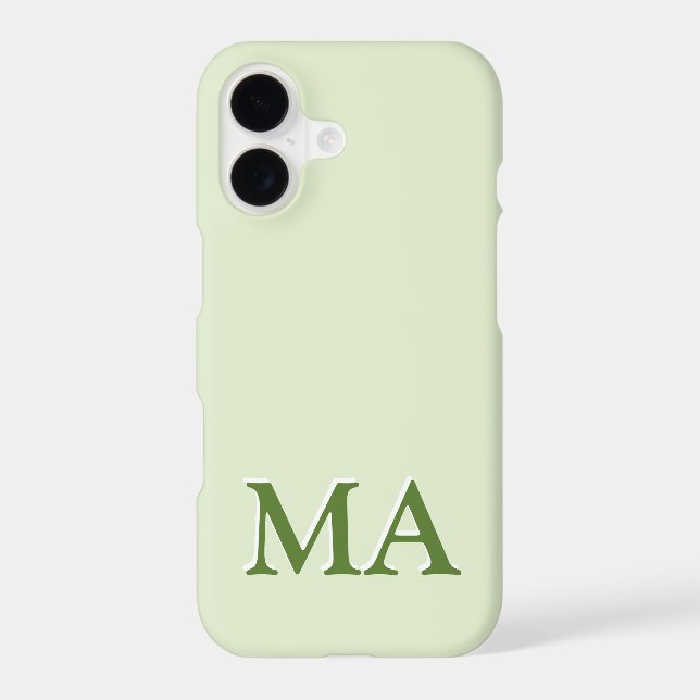  Minimal Modern Monogram iPhone  (Back)