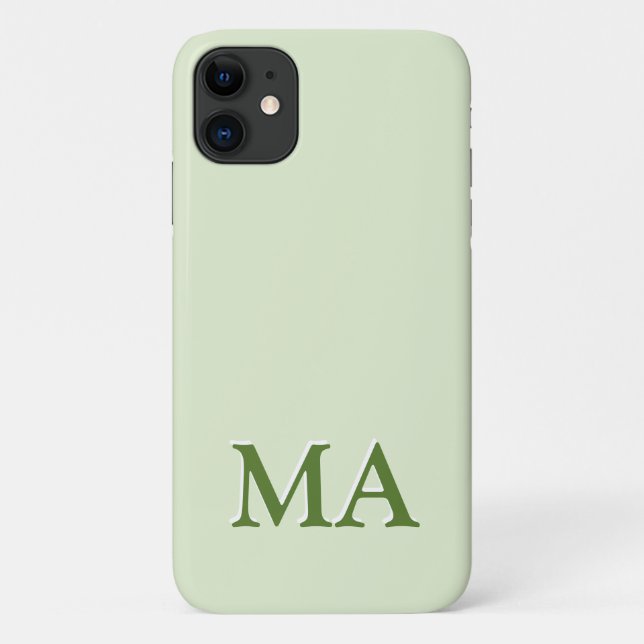  Minimal Modern Monogram iPhone  Case-Mate iPhone Case (Back)