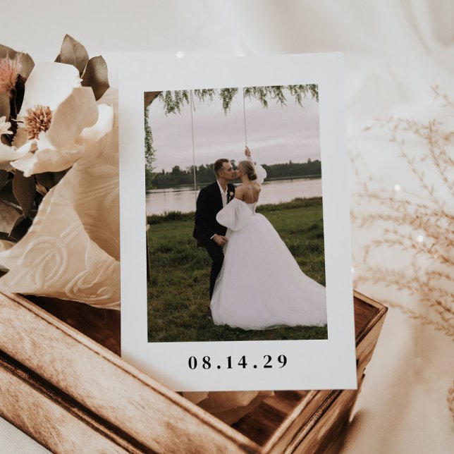 Minimal Modern Multi Photo Elopement Wedding Announcement (Creator Uploaded)