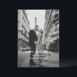 Minimal Modern Photo Wedding Program<br><div class="desc">Modern wedding program featuring a simple yet elegant design with your event details in a minimal layout over your favourite photo.</div>