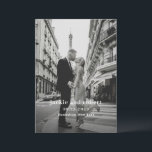 Minimal Modern Photo Wedding Program<br><div class="desc">Modern wedding program featuring a simple yet elegant design with your event details in a minimal layout over your favourite photo.</div>