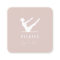 Minimal Modern Powder Pink Female Logo Pilates 