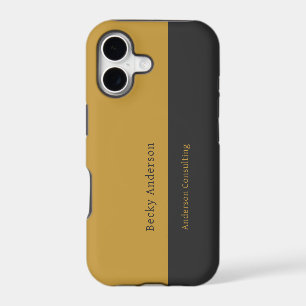 Minimal Modern Professional Mustard Charcoal