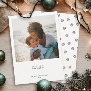 Minimal Modern Quote   Photo Holiday Gratitude