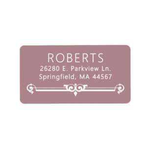 Minimal Modern Return Address Labels
